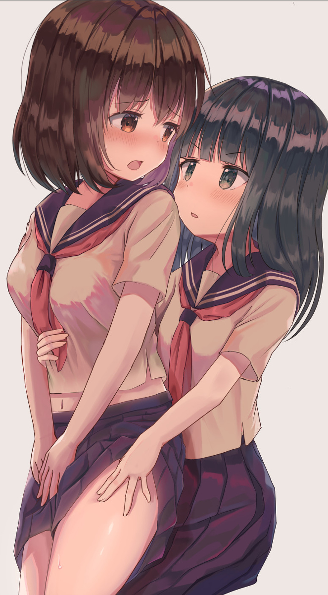 This is a pixiv picture whose title is 「こんなところでするの・・・？」.