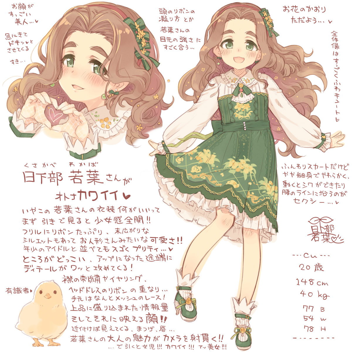 This is a pixiv picture whose title is 日下部若葉さん、SSR衣装.