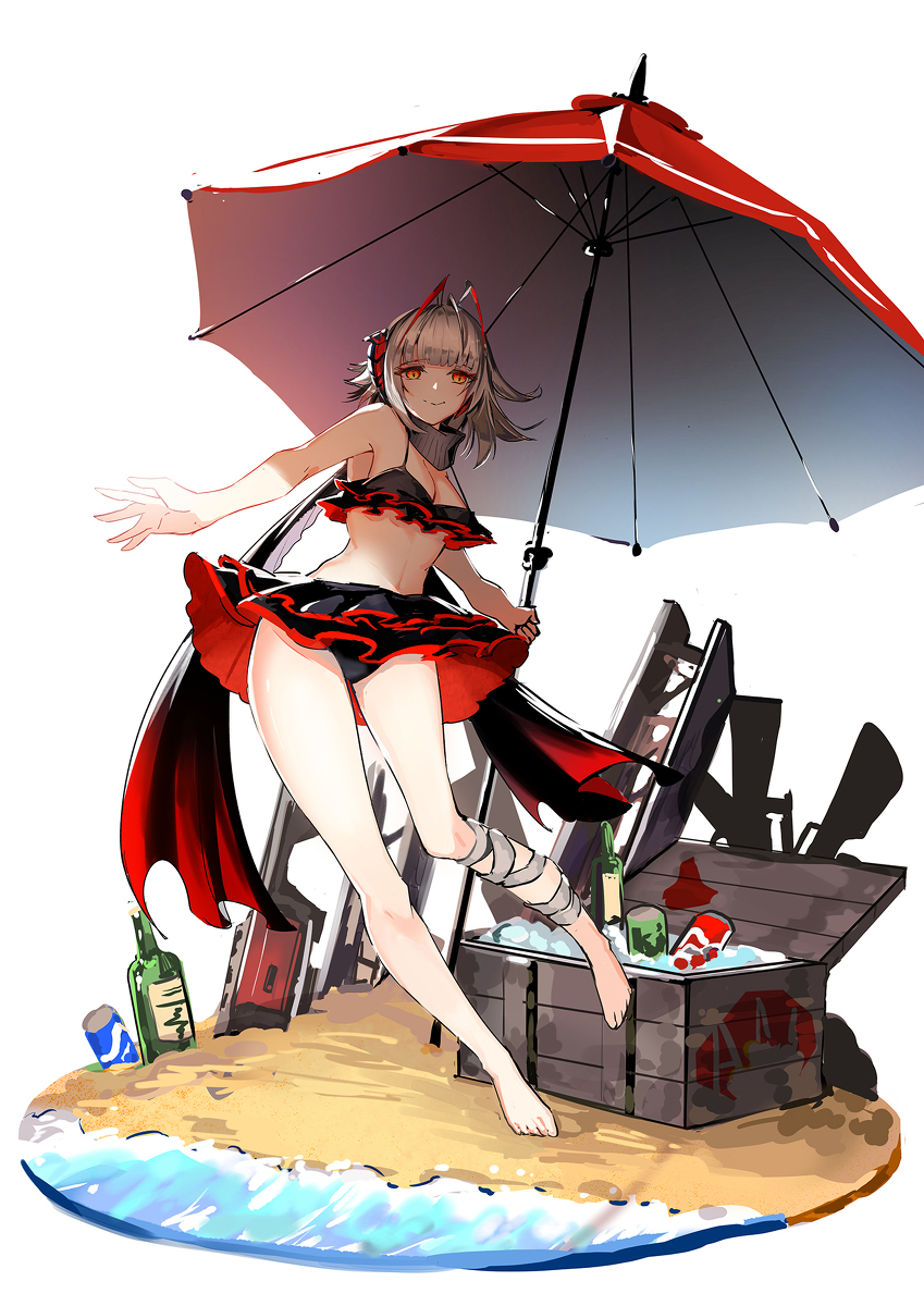 This is a pixiv picture whose title is W妄想水着.