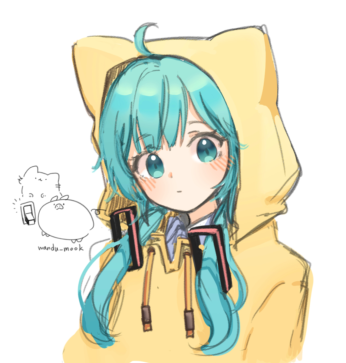 This is a pixiv picture whose title is miku.