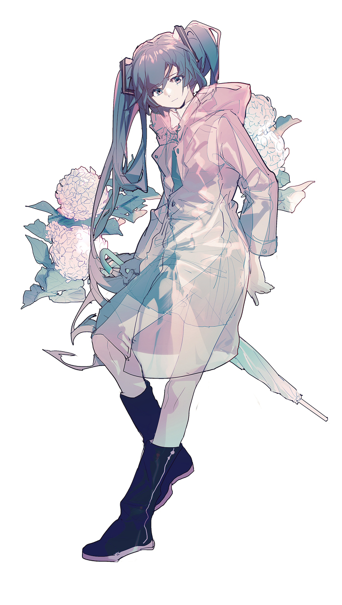 This is a pixiv picture whose title is 雨.