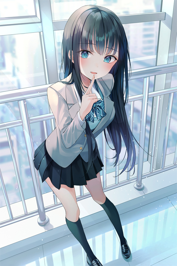 This is a pixiv picture whose title is しーっ.