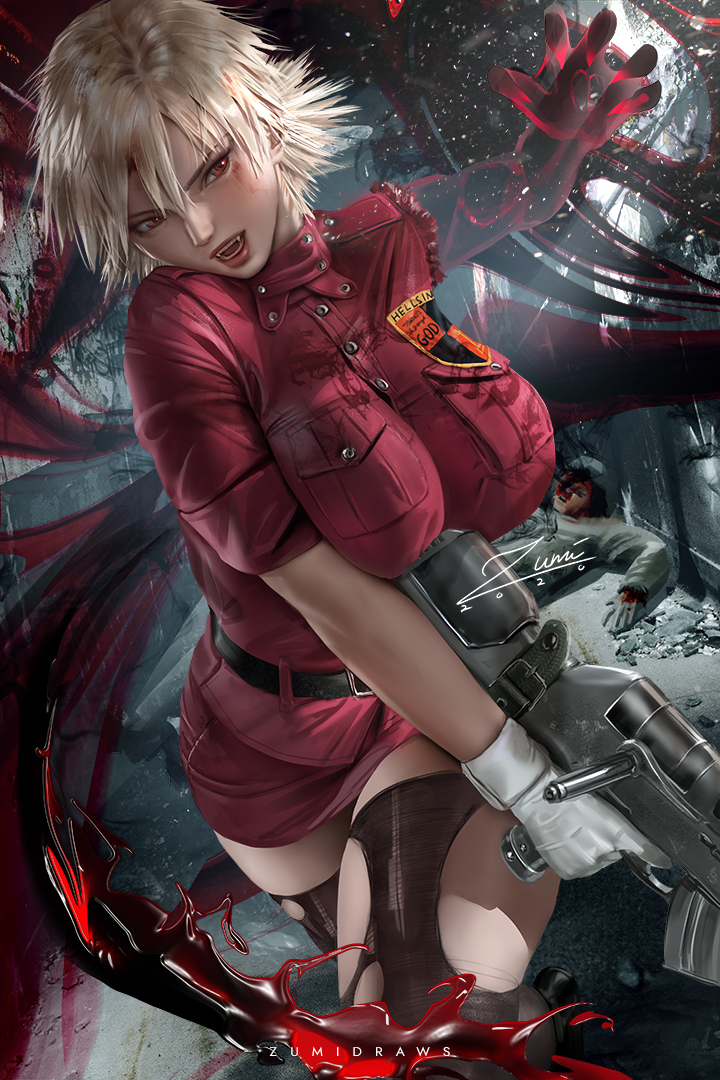 This is a pixiv picture whose title is セラス・ヴィクトリア Seras Victoria.