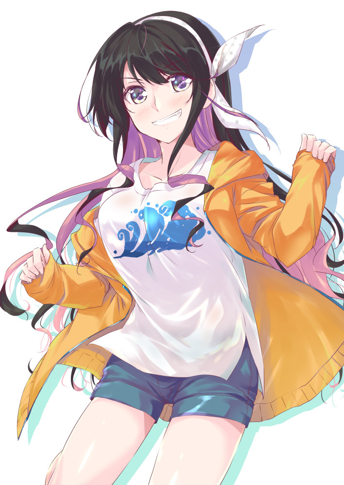 This is a pixiv picture whose title is ショーパンパーカー長波サマ！.