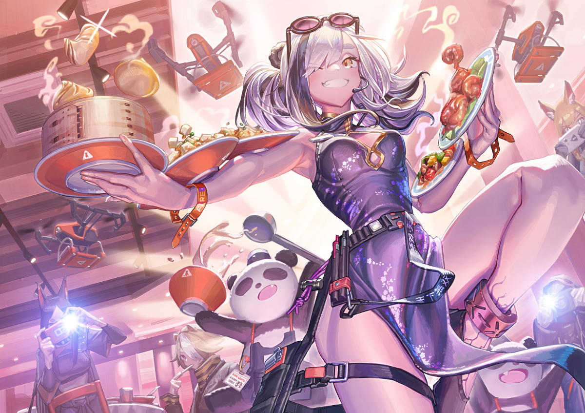 This is a pixiv picture whose title is 「Fire Eats」.