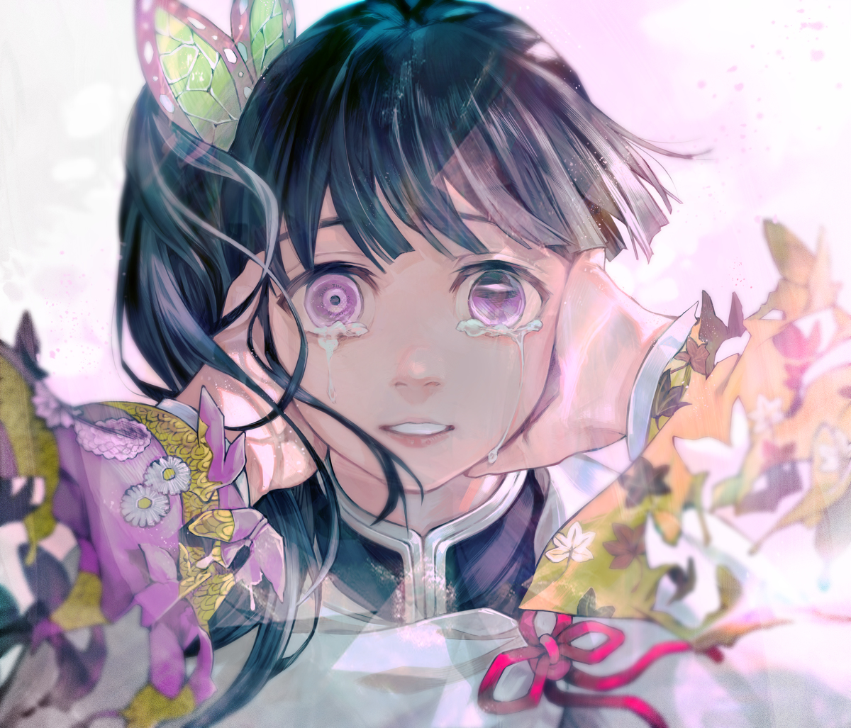 This is a pixiv picture whose title is 栗花落カナヲ.