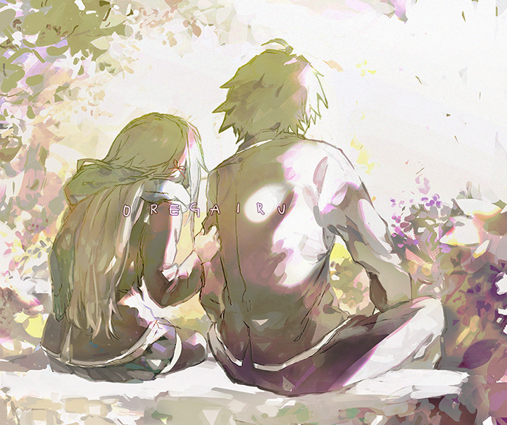 This is a pixiv picture whose title is oregairu.