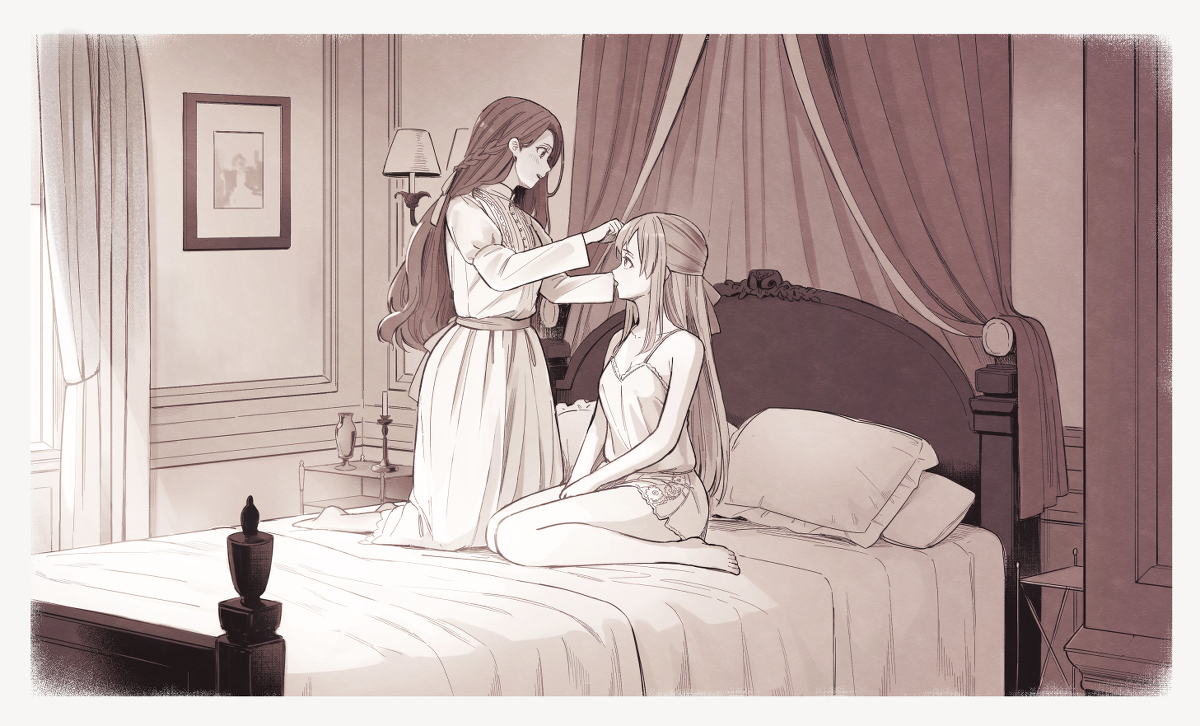 This is a pixiv picture whose title is 同室の二人.