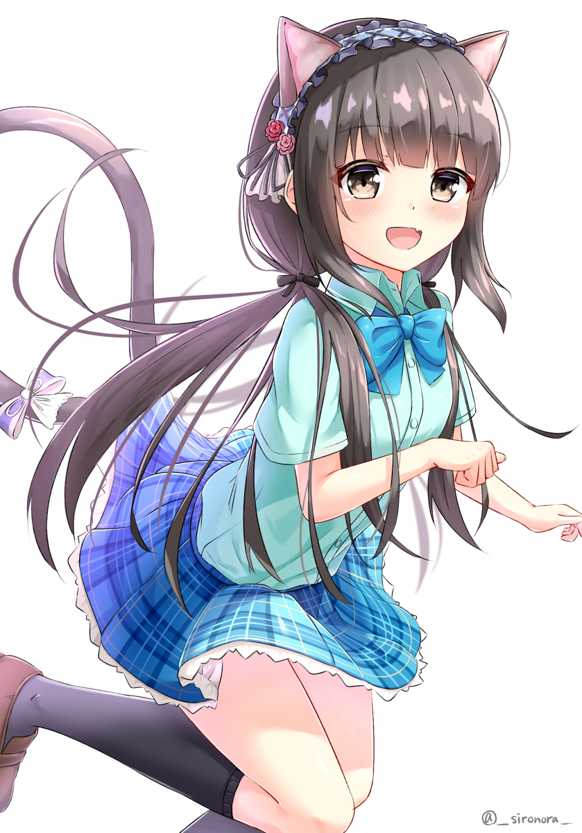 This is a pixiv picture whose title is 猫耳ましろん.