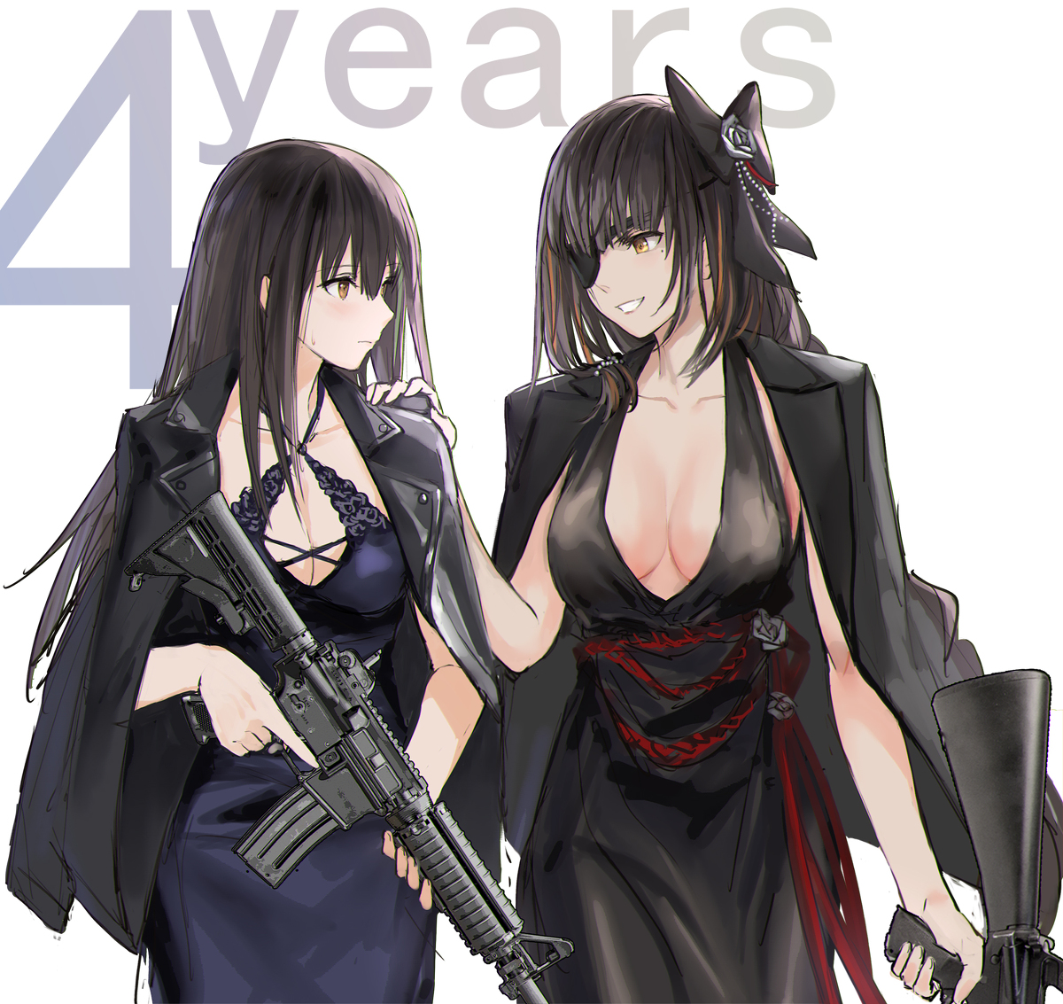 This is a pixiv picture whose title is 4周年.