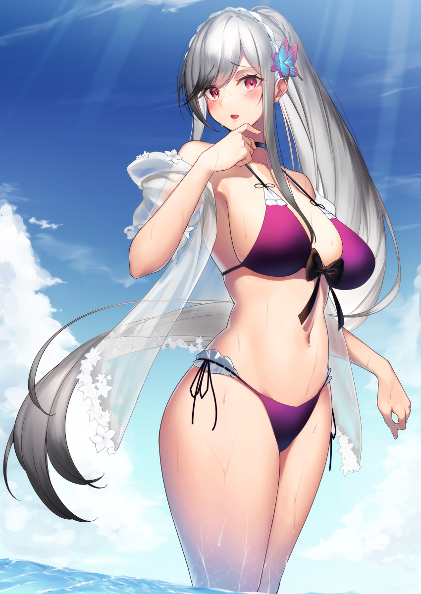 This is a pixiv picture whose title is 水着ダンケルクさん！.