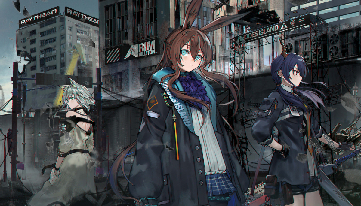 This is a pixiv picture whose title is Arknights 1st.