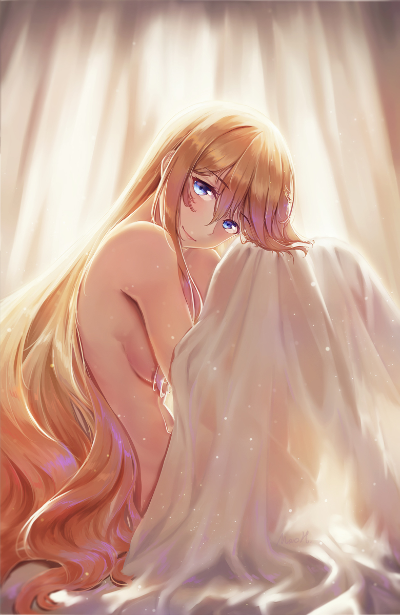 This is a pixiv picture whose title is 彼女と一緒の朝.