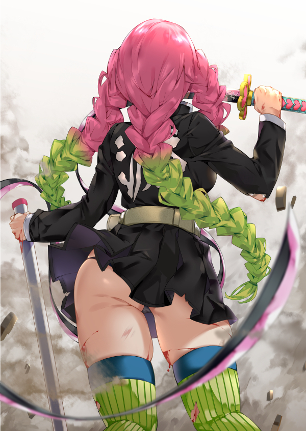 This is a pixiv picture whose title is 甘露寺 蜜璃.