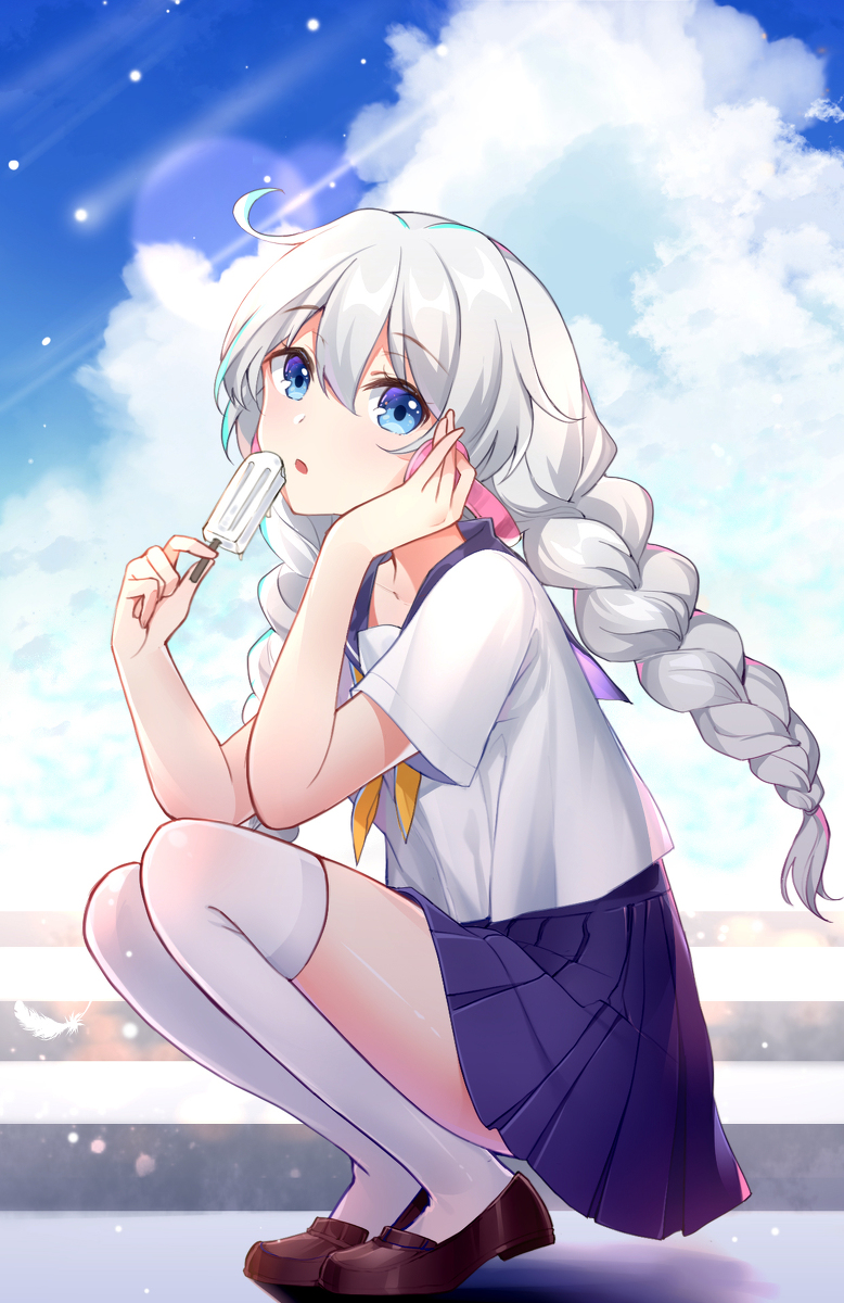 This is a pixiv picture whose title is if | 夏.