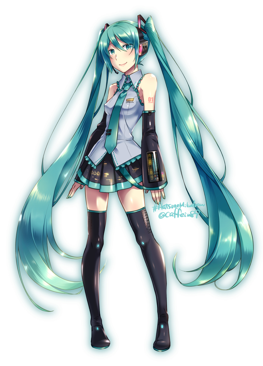 This is a pixiv picture whose title is 初音ミクdraw.