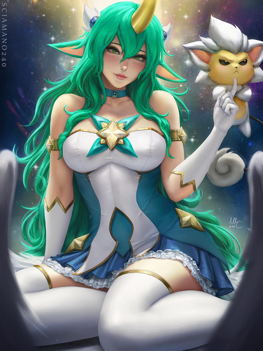 This is a pixiv picture whose title is Soraka SG (League of Legends).