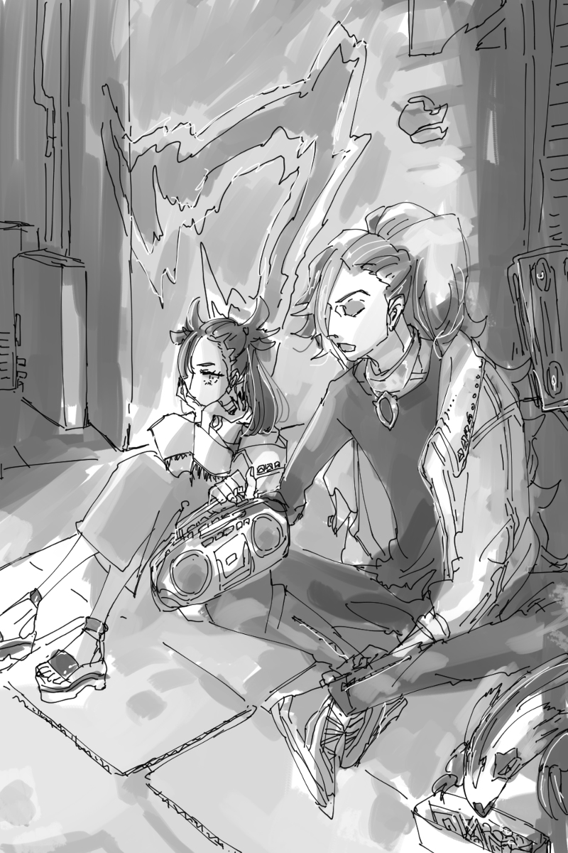This is a pixiv picture whose title is 今、地下に居ます.