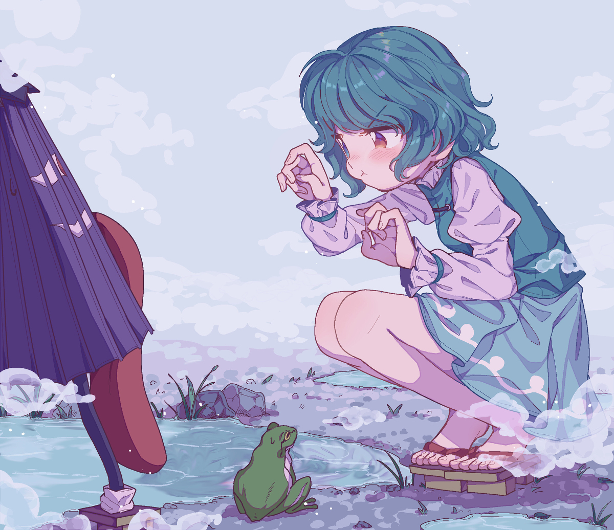 This is a pixiv picture whose title is 練習小傘.