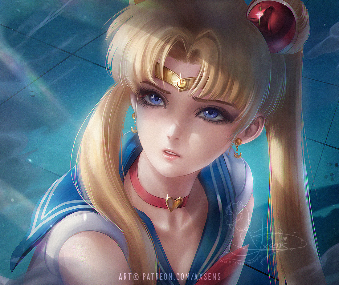 This is a pixiv picture whose title is Sailor Moon Redraw.