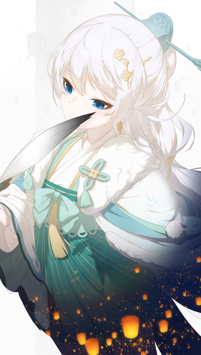This is a pixiv picture whose title is 天灯.