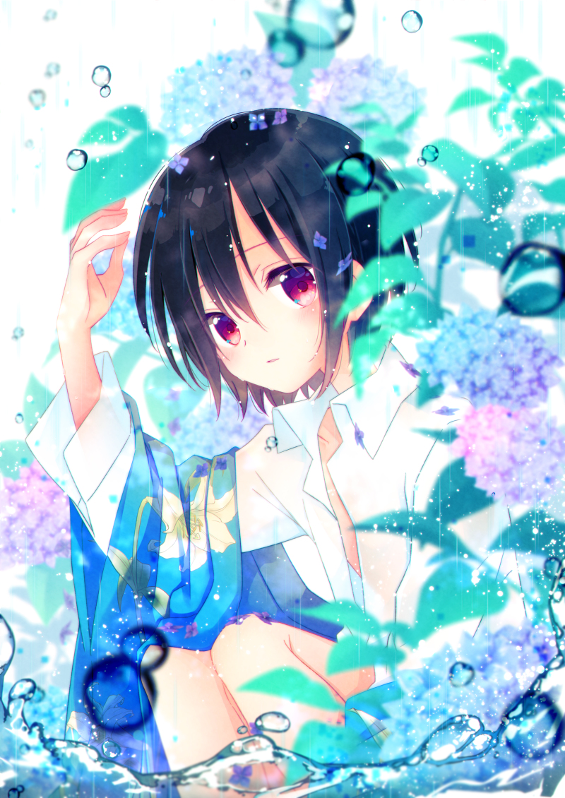 This is a pixiv picture whose title is 梅雨入りしたそうで.