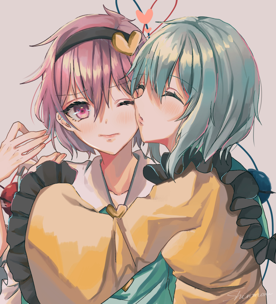 This is a pixiv picture whose title is 古明地姉妹.