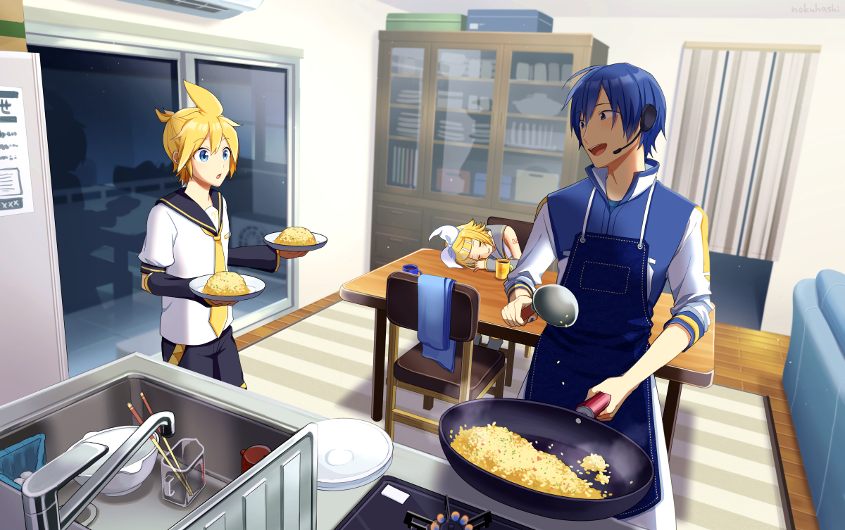 This is a pixiv picture whose title is チャーハン作るよ！.