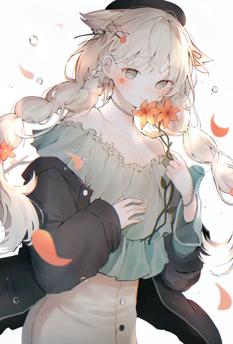 This is a pixiv picture whose title is flower.