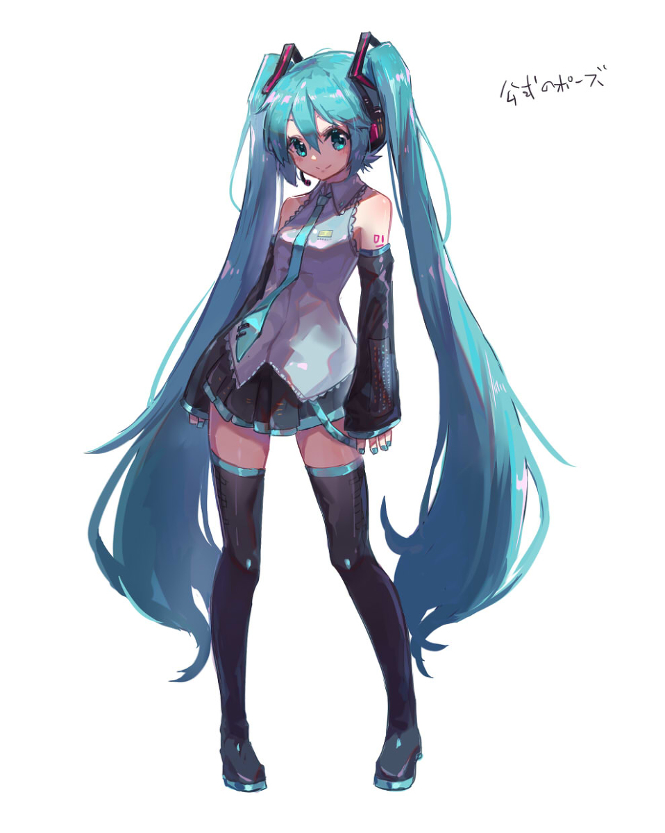 This is a pixiv picture whose title is 初音ミク.