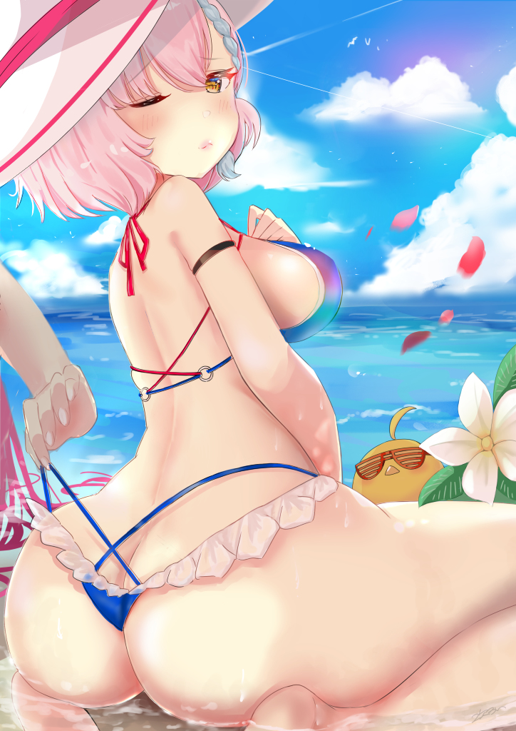 This is a pixiv picture whose title is 考えゴトの多い夏.