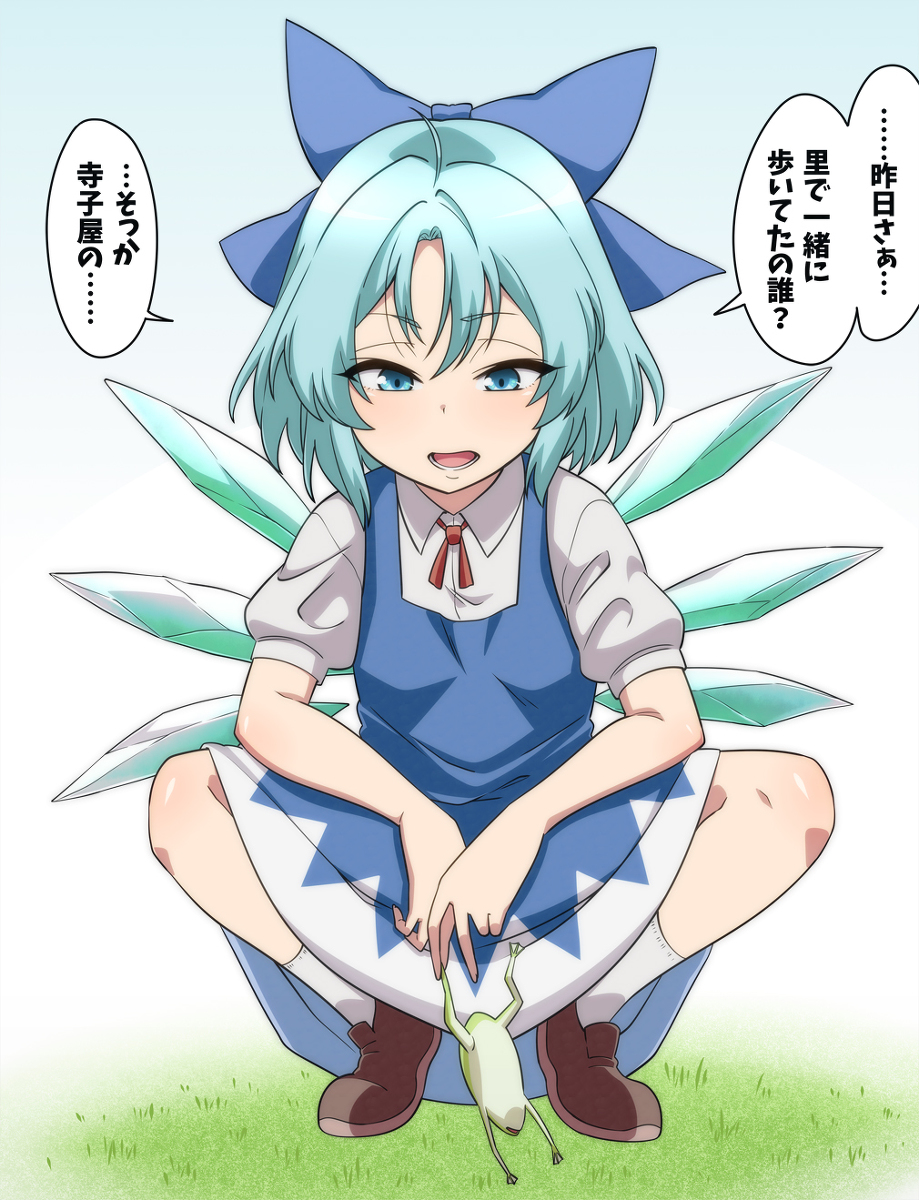 This is a pixiv picture whose title is ご機嫌ナナメなチルノちゃん.