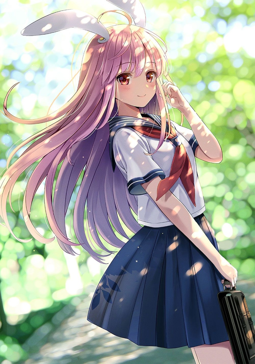 This is a pixiv picture whose title is うどんげの衣替え.