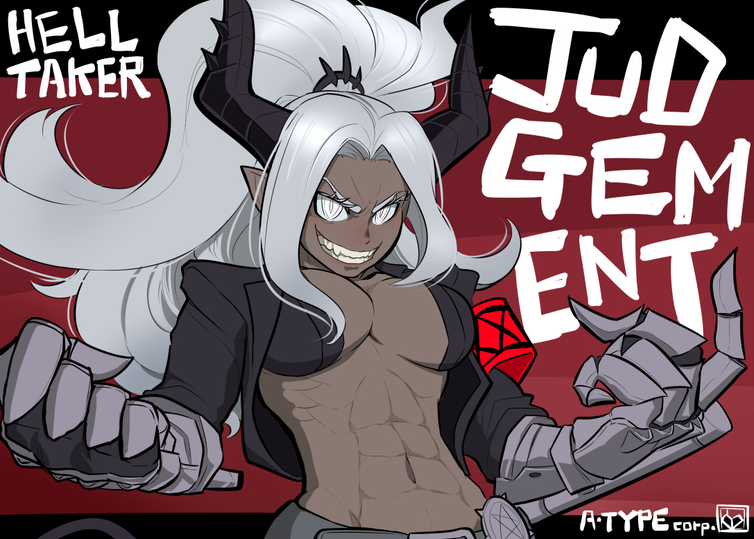 This is a pixiv picture whose title is ジャッジメント！.