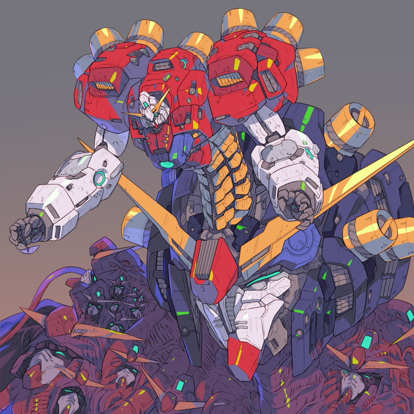 This is a pixiv picture whose title is アルティメットガンダム.