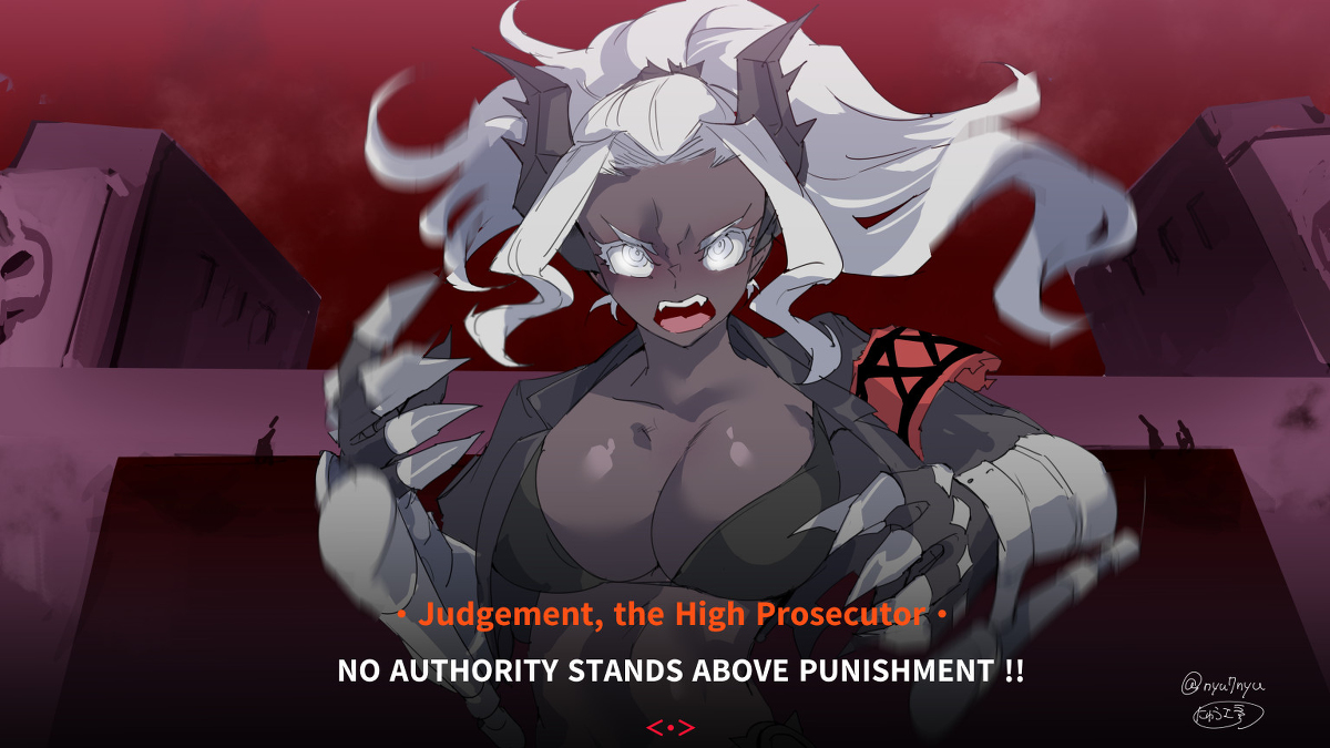 This is a pixiv picture whose title is Judgement.