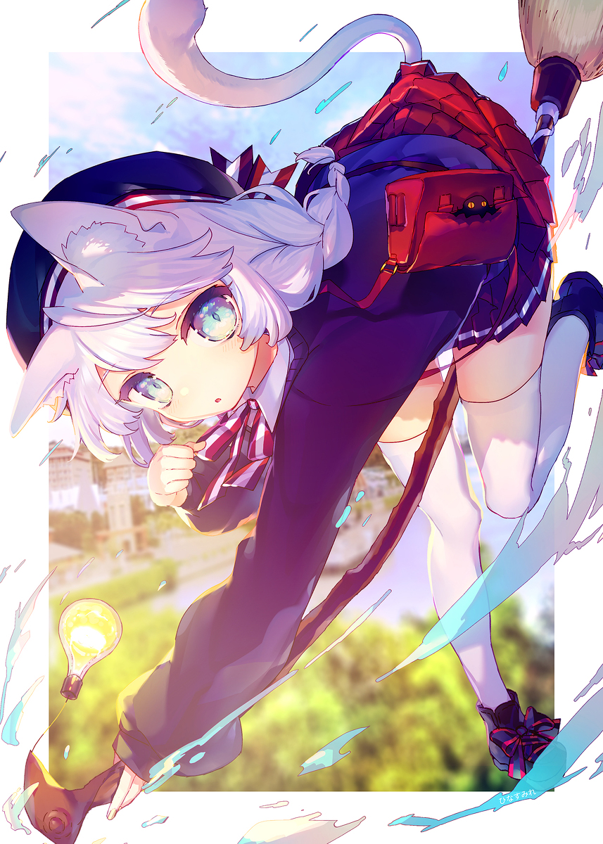 This is a pixiv picture whose title is ねこみみ魔女っこ.