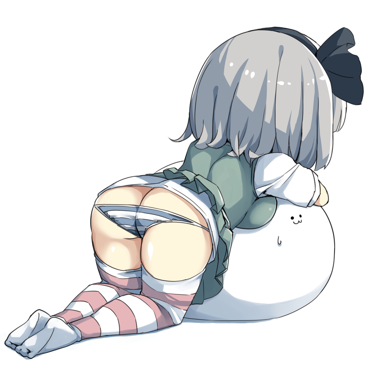 This is a pixiv picture whose title is 妖夢ちゃん、おぱんつ見えてるよ？.