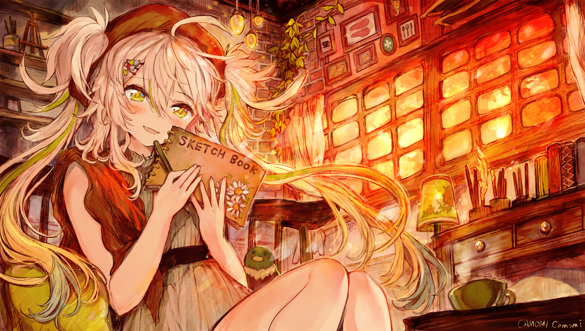 This is a pixiv picture whose title is 君と絵を描く時間が好き 【ブラシ無料配布】.