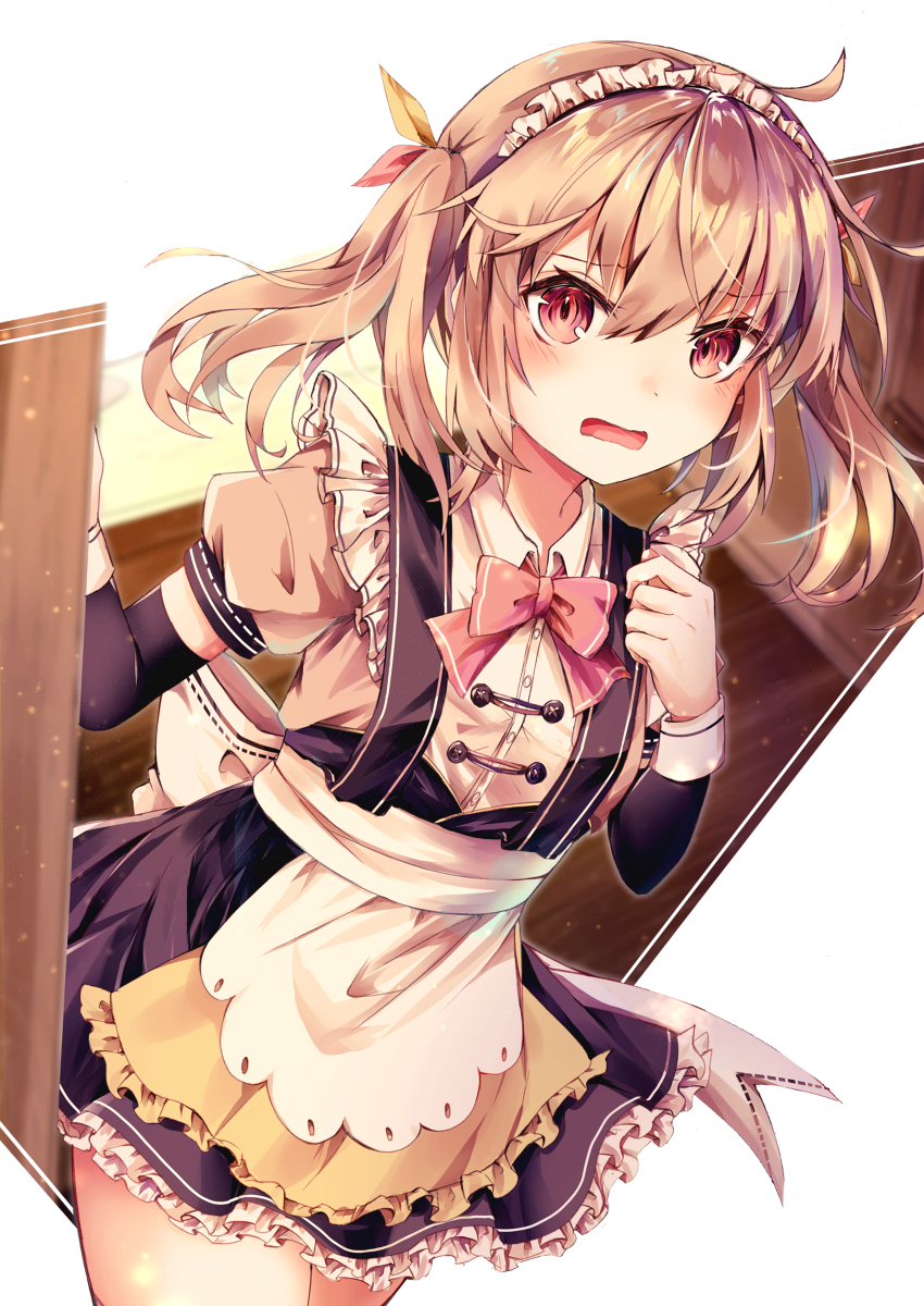 This is a pixiv picture whose title is 「い、いらっしゃいませ…！」.