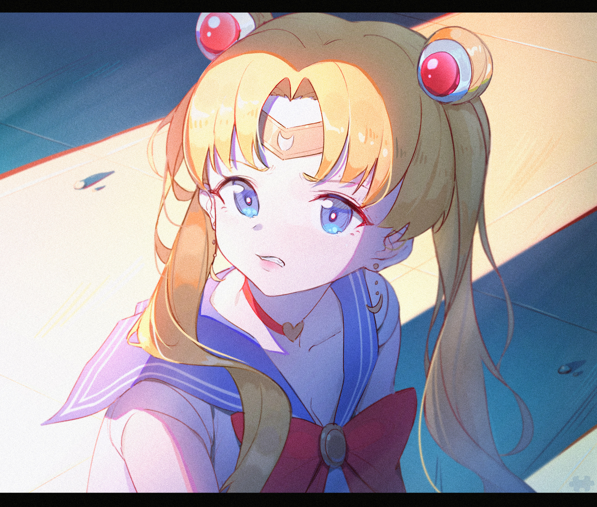 This is a pixiv picture whose title is 水兵月.