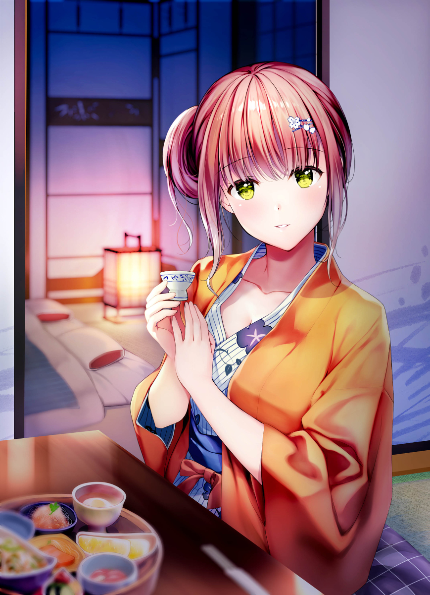 This is a pixiv picture whose title is 課長、もう少し…飲みましょうか….