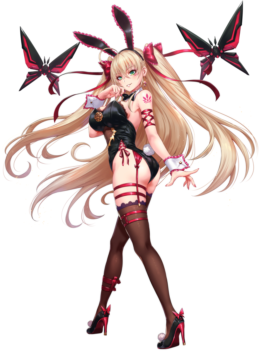 This is a pixiv picture whose title is 【重装戦姫】パンドラ/バニーガール.