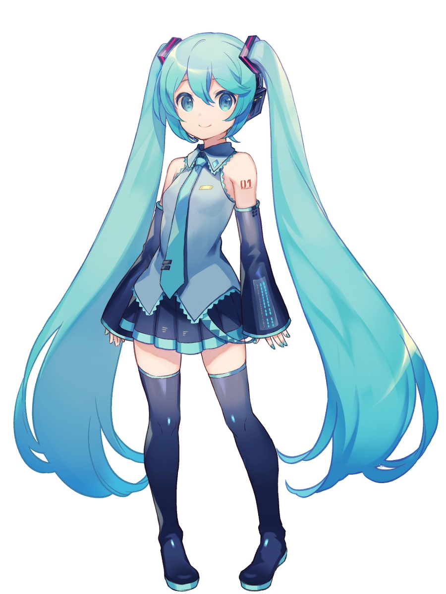 This is a pixiv picture whose title is 初音ミク.