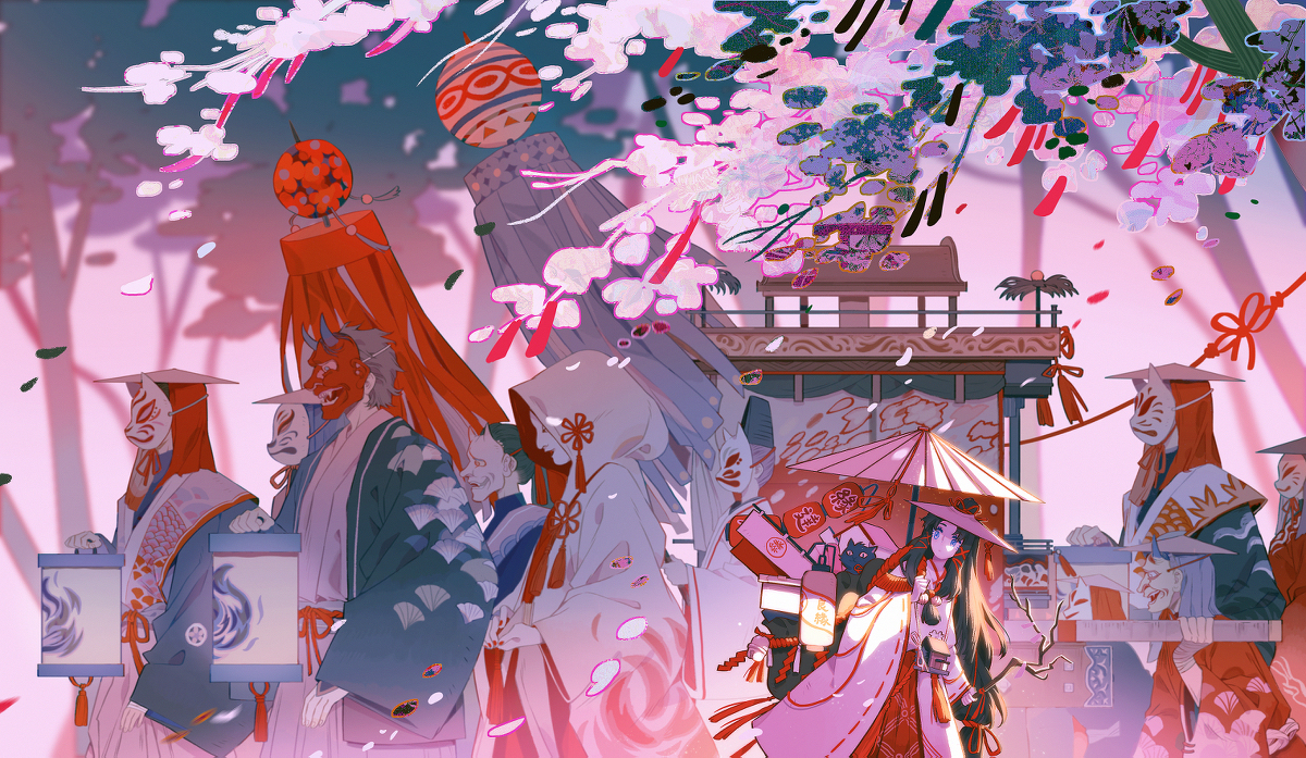 This is a pixiv picture whose title is 缘结神.