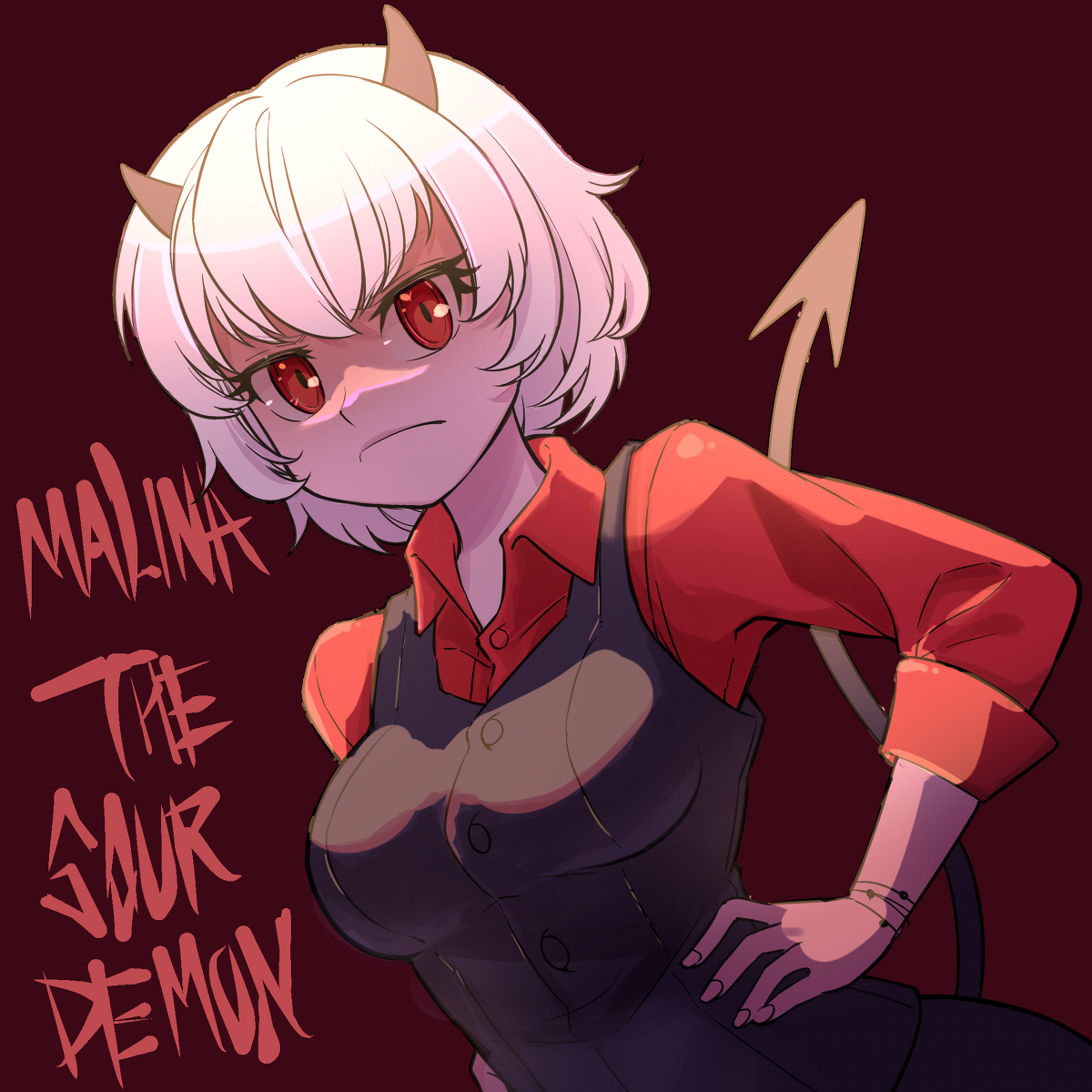 This is a pixiv picture whose title is Malina The Sour Demon.