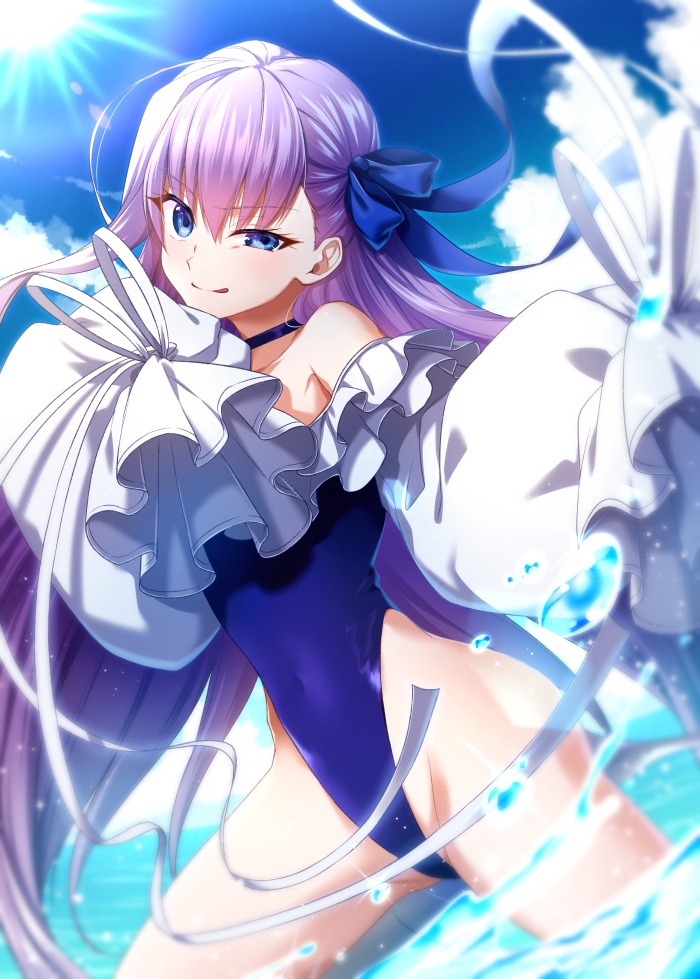 This is a pixiv picture whose title is 【FGO】水着メルトリリス.