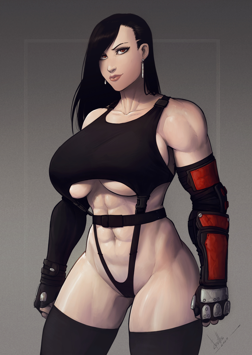 This is a pixiv picture whose title is Tifa (Shirogane).