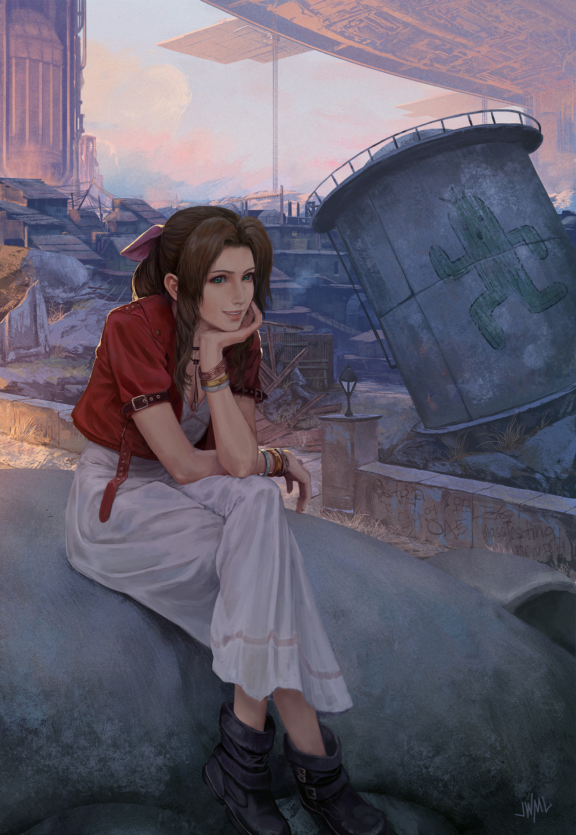 This is a pixiv picture whose title is Aerith.