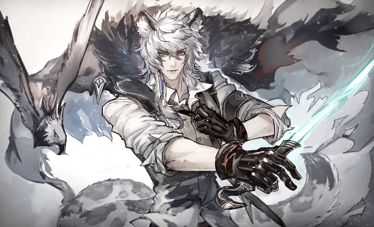 This is a pixiv picture whose title is シルバーアッシュ.